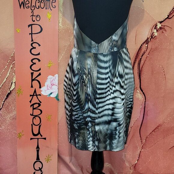 * * BLACK HALO ANIMAL ILLUSION PRINT DRESS - Picture 9 of 14